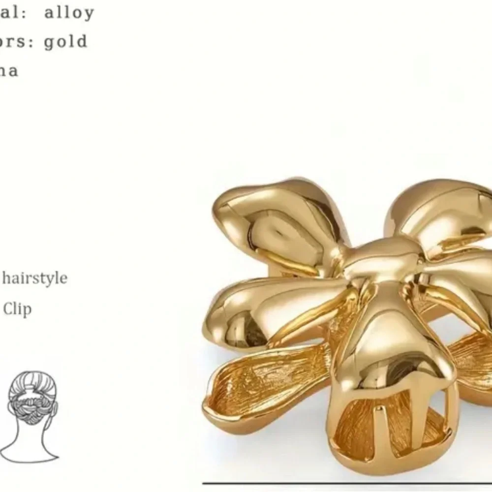 Luxe Large Gold Hair Clip Claw New ✨✨💕💕